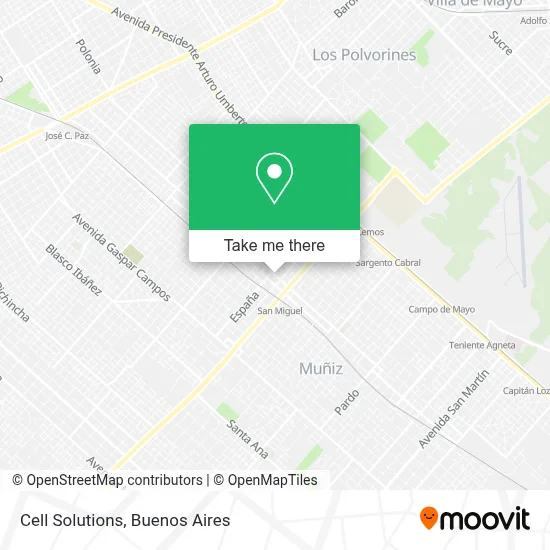 Cell Solutions map