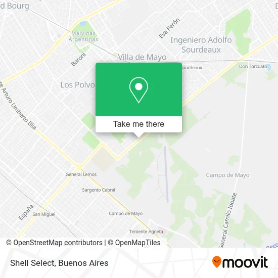 Shell Select map
