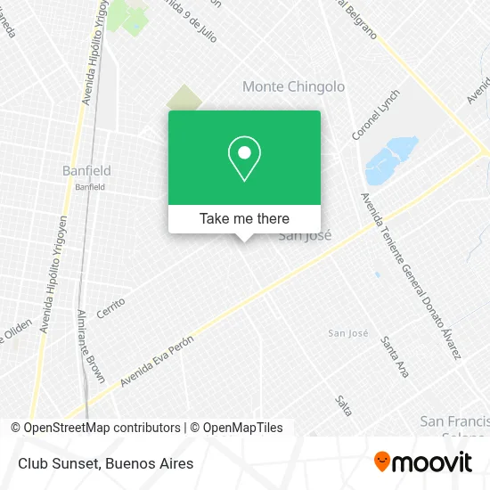 Club Sunset map