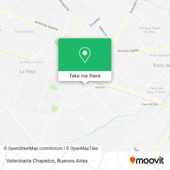 Veterinaria Chapelco map