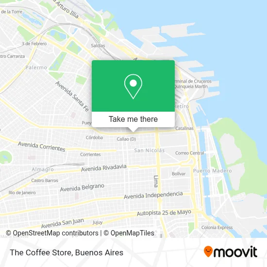 The Coffee Store map