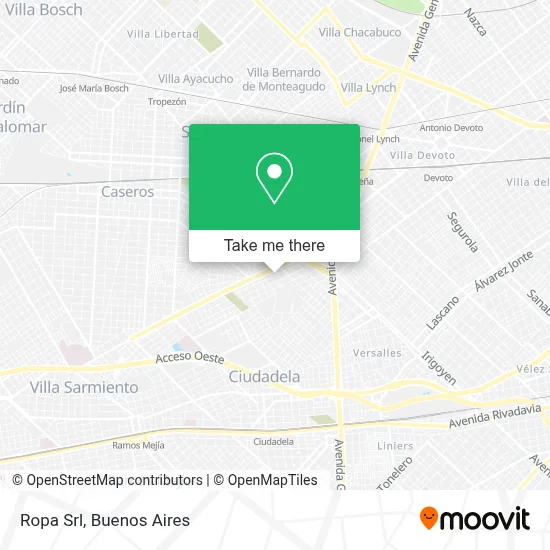 Ropa Srl map