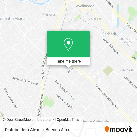 Distribuidora Alexcla map