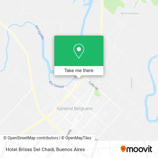 Hotel Brisas Del Chadi map