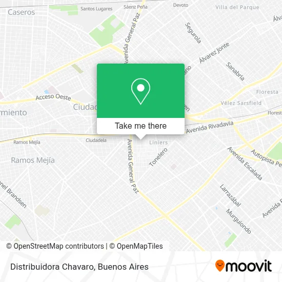 Distribuidora Chavaro map