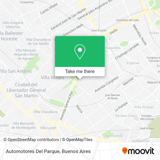 Automotores Del Parque map