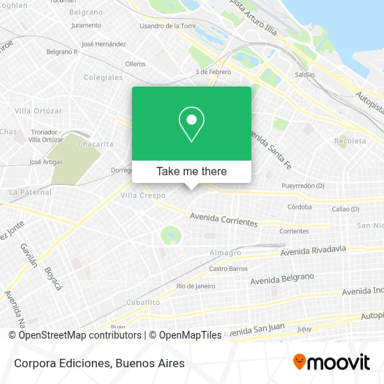 Corpora Ediciones map