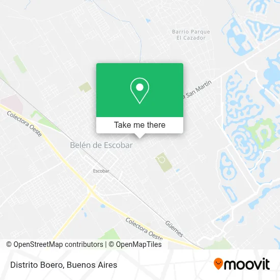 Distrito Boero map