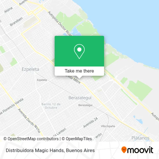 Distribuidora Magic Hands map