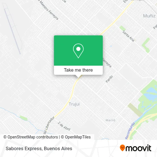 Sabores Express map