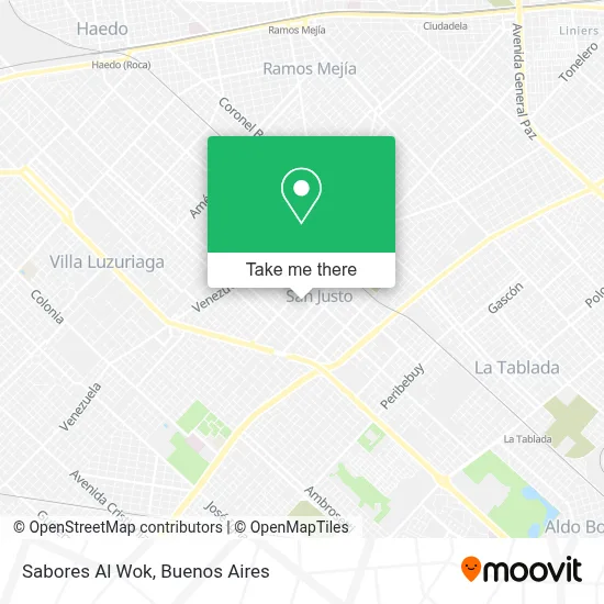 Sabores Al Wok map
