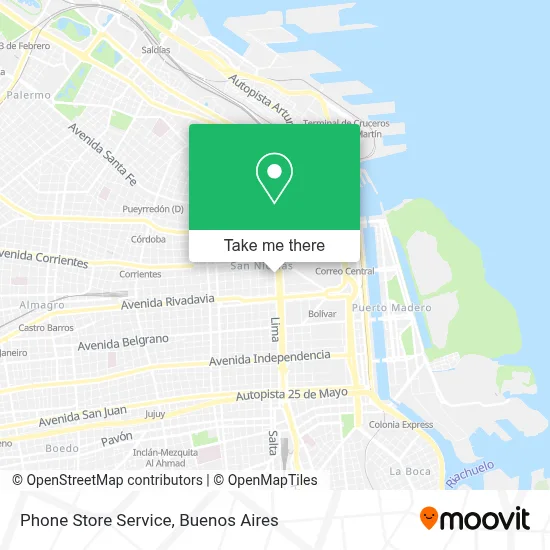 Phone Store Service map