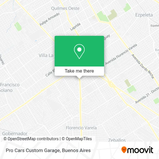 Pro Cars Custom Garage map