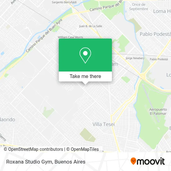 Roxana Studio Gym map