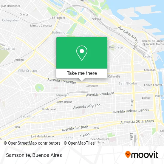 Samsonite map