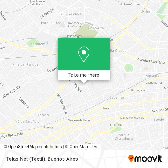 Telas Net (Textil) map