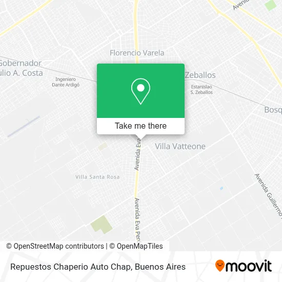 Repuestos Chaperio Auto Chap map