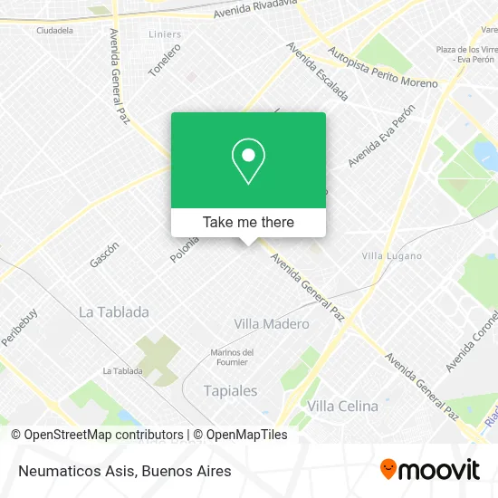 Neumaticos Asis map