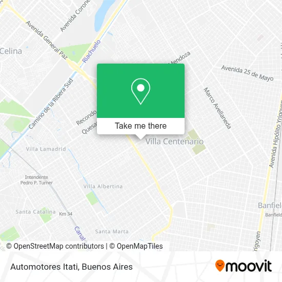 Automotores Itati map
