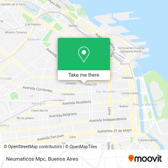 Neumaticos Mpc map