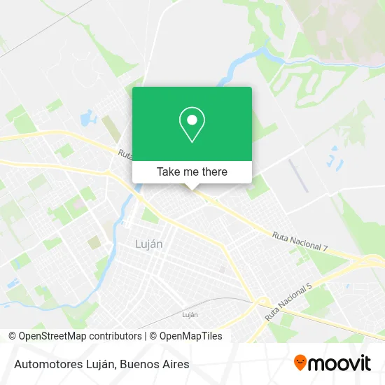 Automotores Luján map