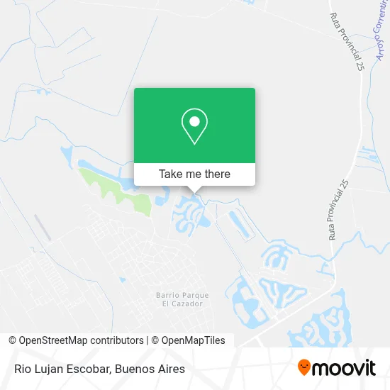 Rio Lujan Escobar map