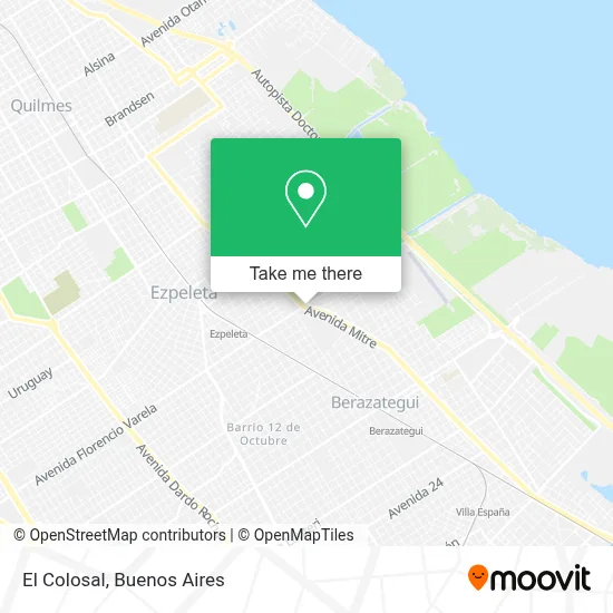 El Colosal map