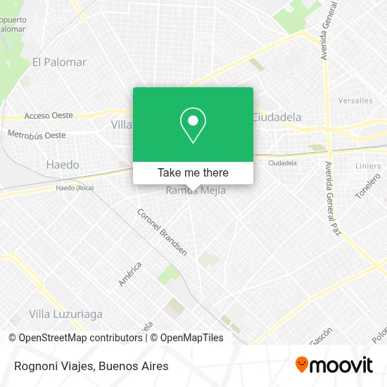 Rognoni Viajes map