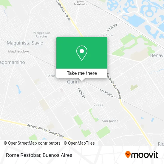 Rome Restobar map