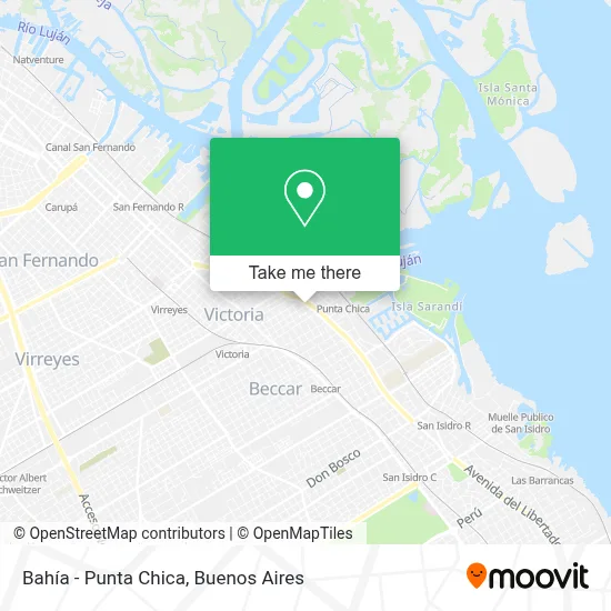 Bahía - Punta Chica map