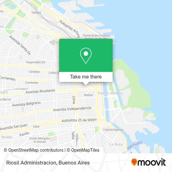 Riosil Administracion map
