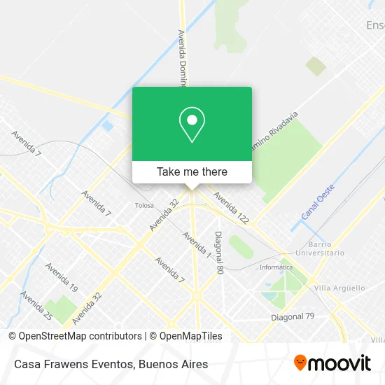 Casa Frawens Eventos map