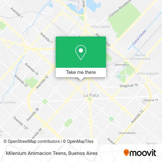 Milenium Animacion Teens map