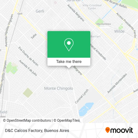 D&C Calcos Factory map
