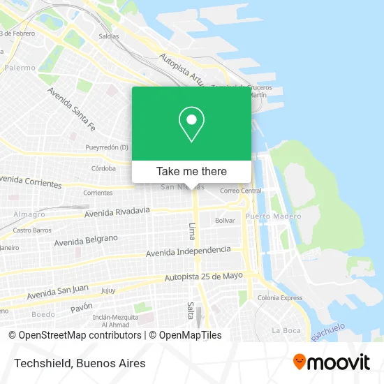 Techshield map