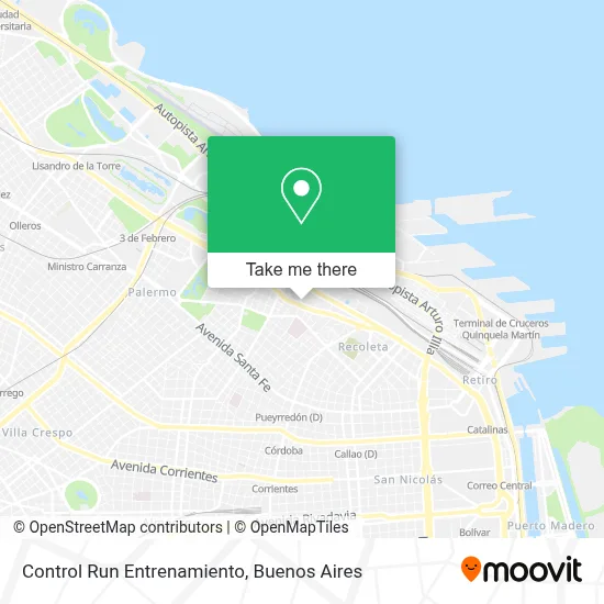 Control Run Entrenamiento map