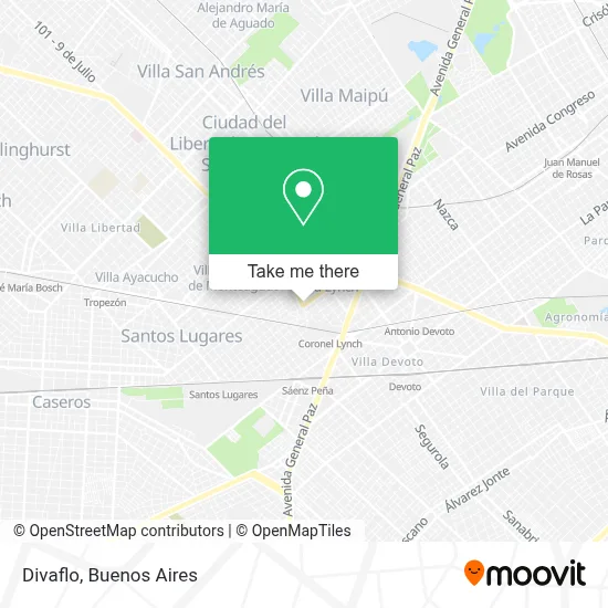 Divaflo map