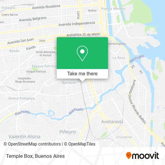 Temple Box map