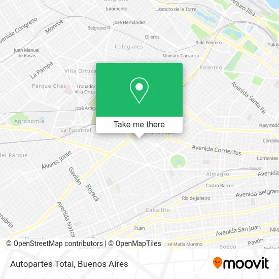Autopartes Total map