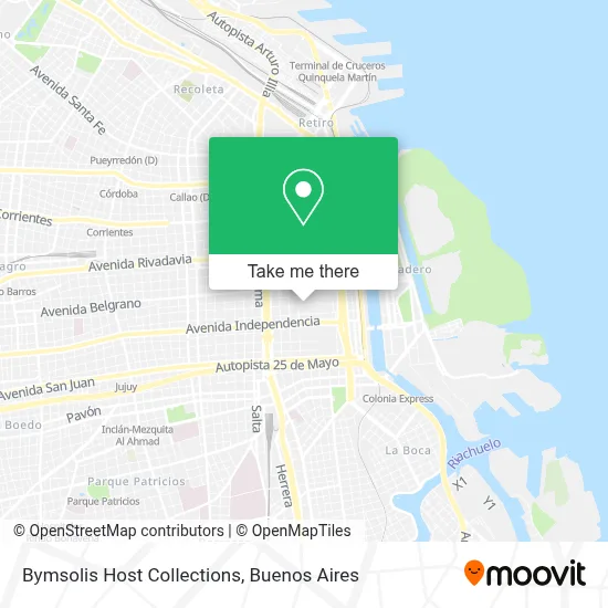 Bymsolis Host Collections map