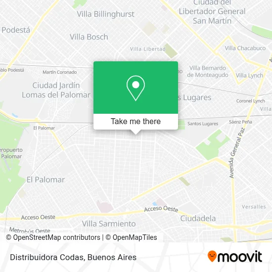 Distribuidora Codas map
