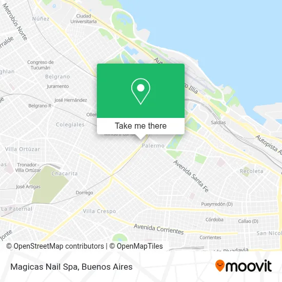 Magicas Nail Spa map