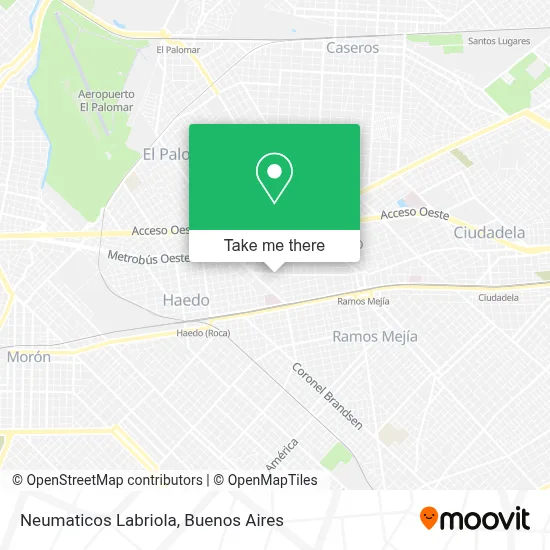 Neumaticos Labriola map