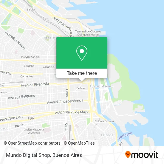 Mundo Digital Shop map