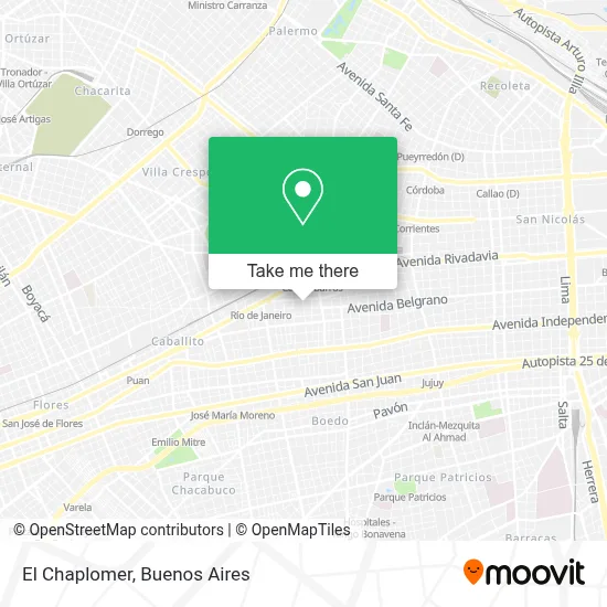 El Chaplomer map