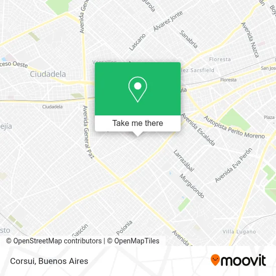 Corsui map