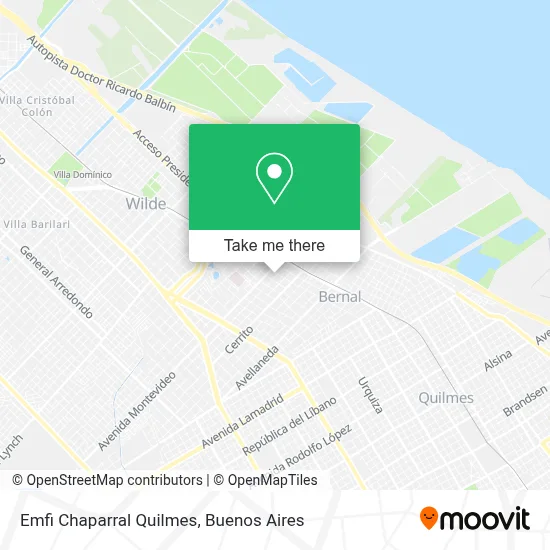 Emfi  Chaparral Quilmes map