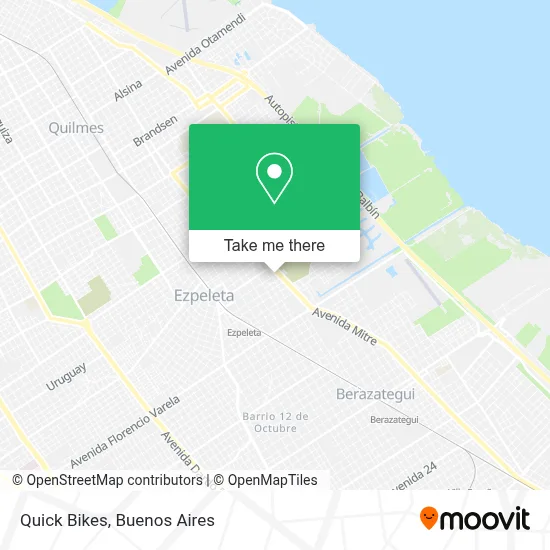 Quick Bikes map