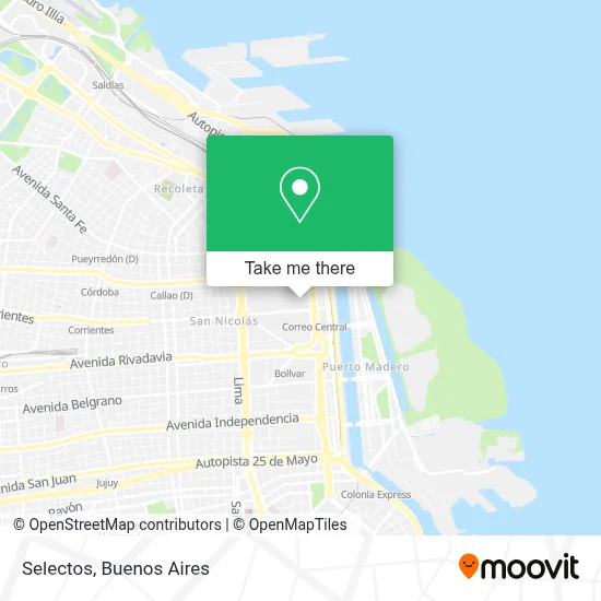 Selectos map