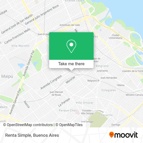 Renta Simple map